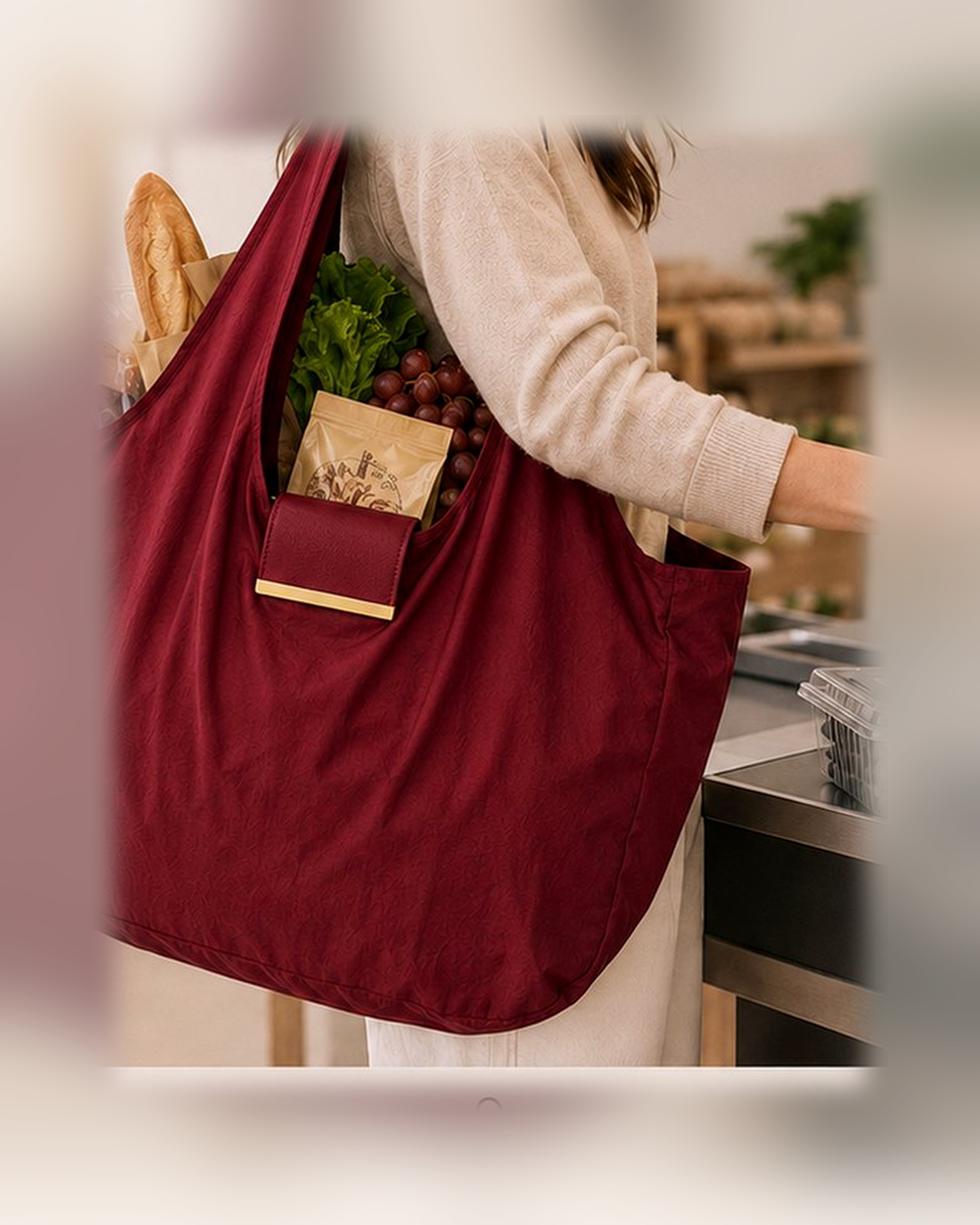 TAWY tote styled with an outfit